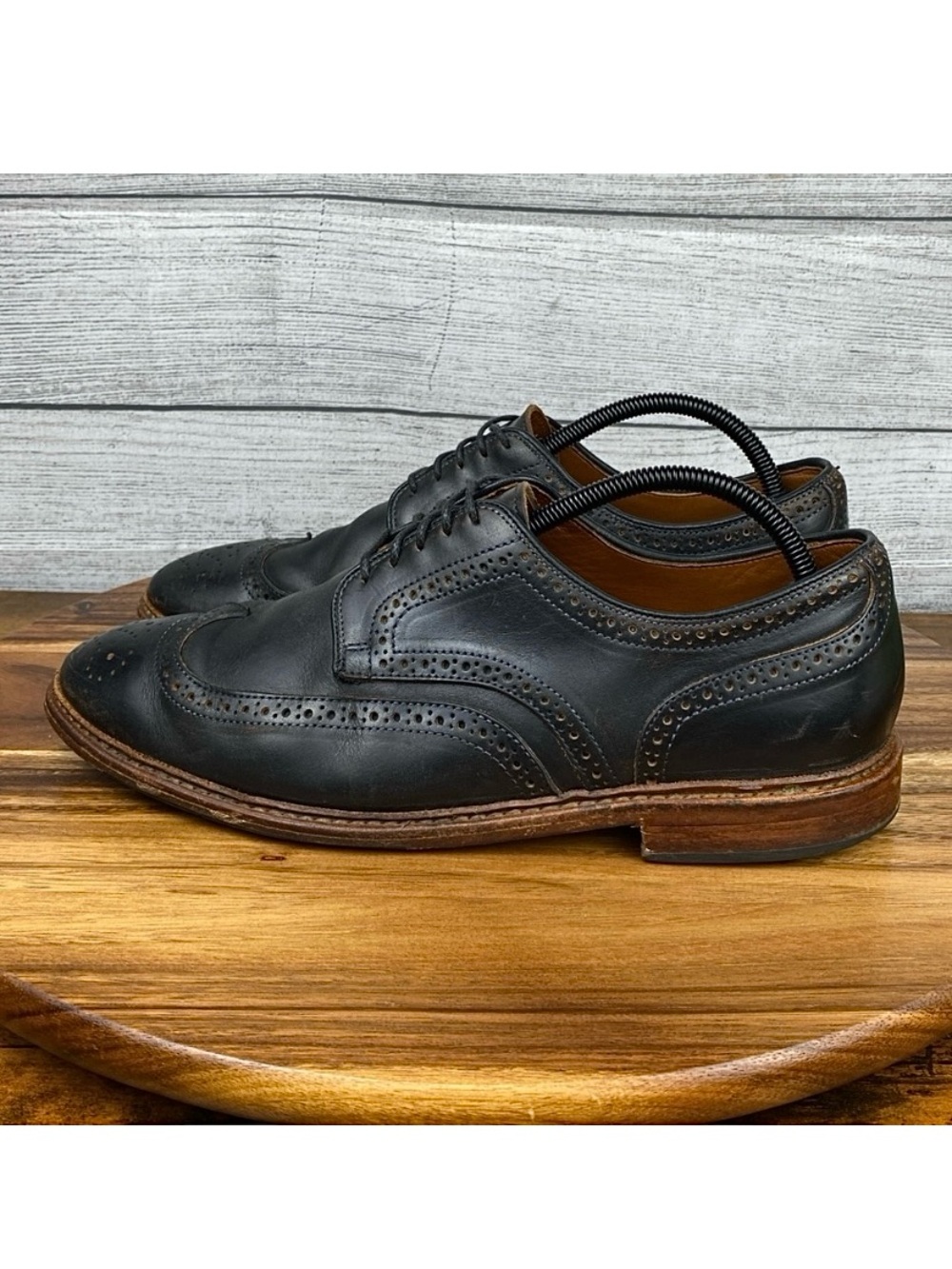 Allen Edmonds Alumnus Wingtip Oxford Black Leather Men’s Shoe Size 10